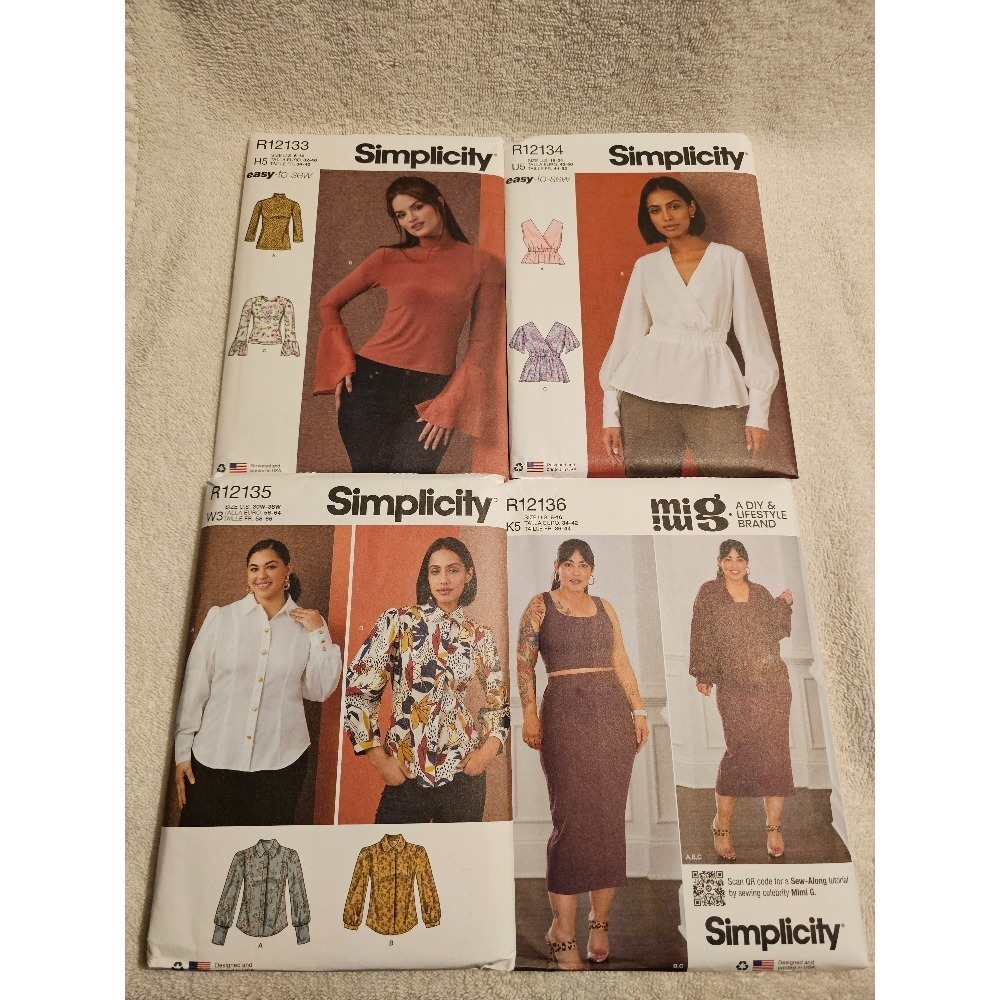Simplicity  R12133 R12134 R12135 R12136 Sewing